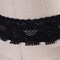 Black Stretch Lace Trim 2 Yards Scalloped Edges Heart Design Elastic Lace